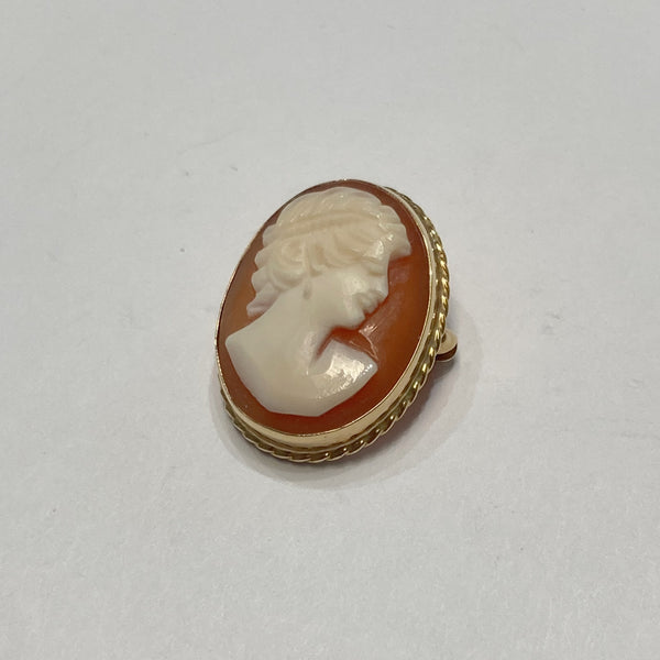 14K Cameo Brooche