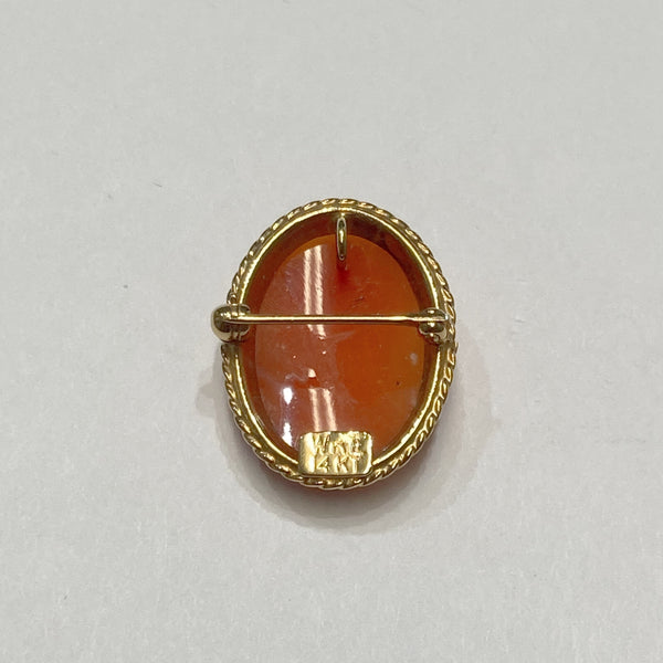 14K Cameo Brooche