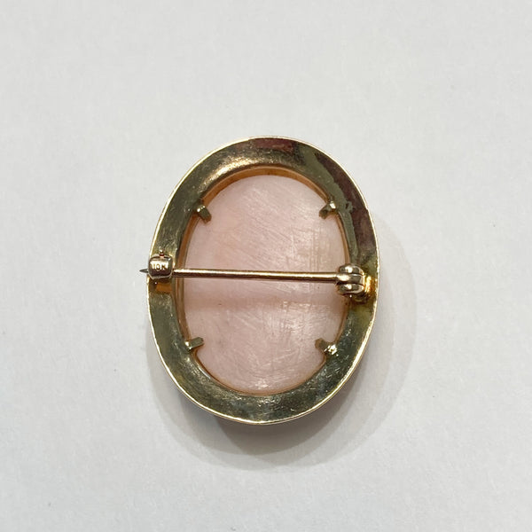 10KYG Cameo Brooch