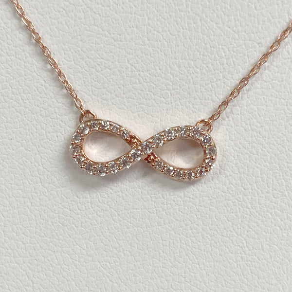 14KRG Infinity Necklace