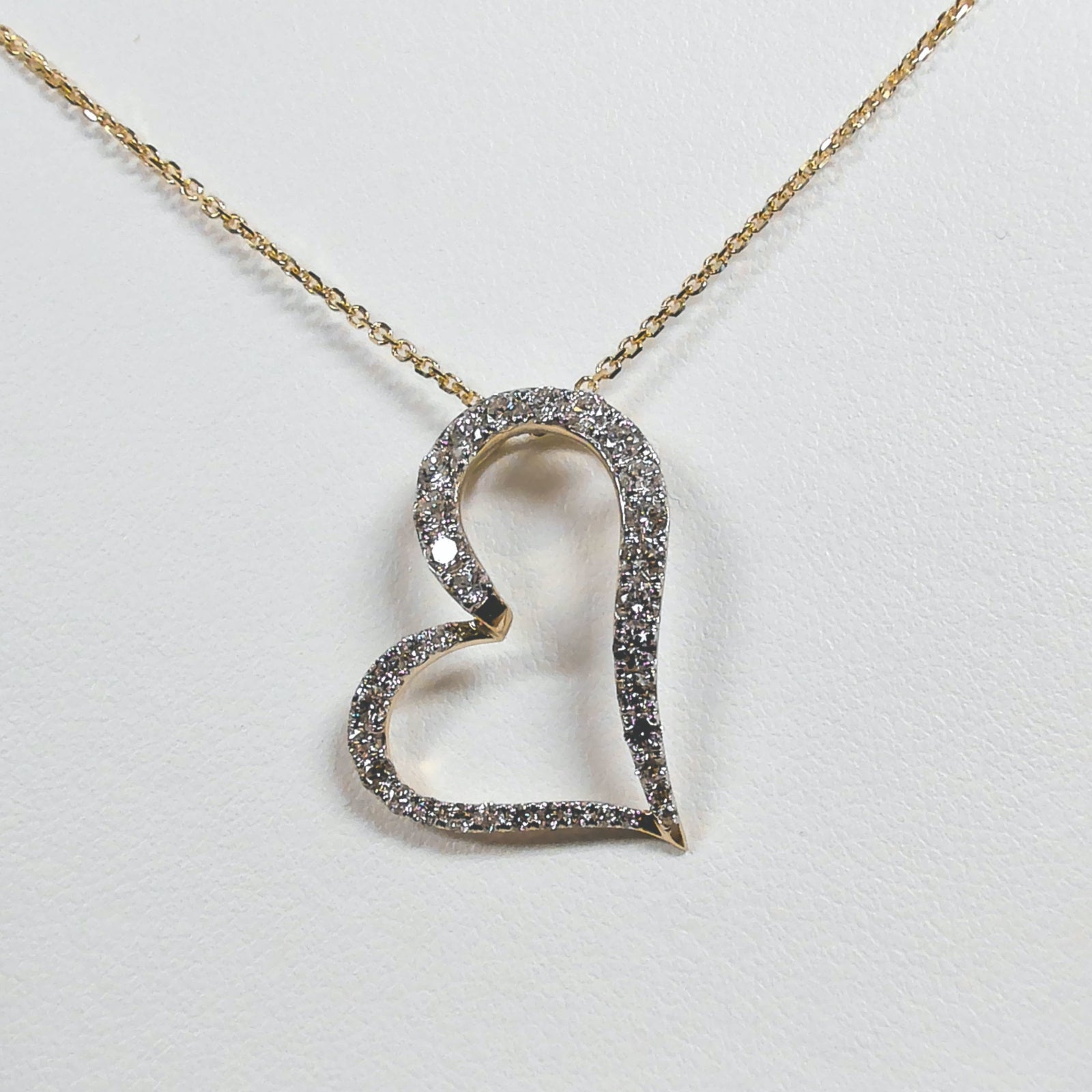 14KYG 3/4TW Diamond Heart Necklace