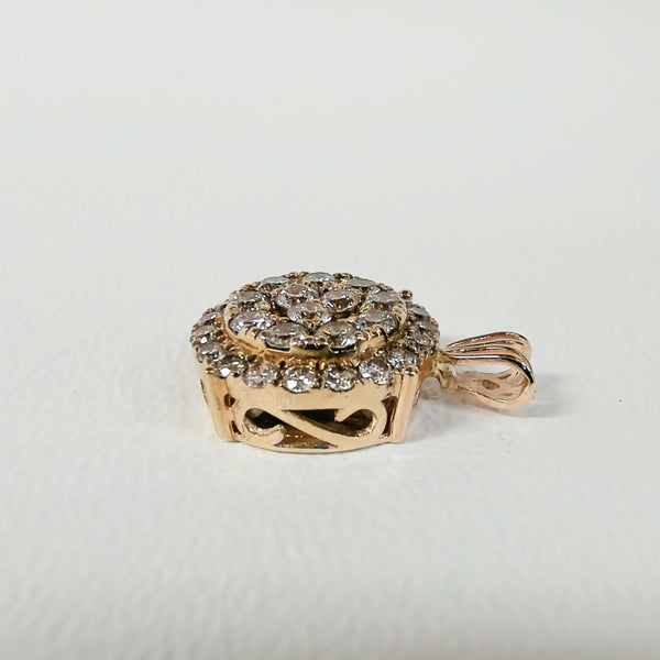 1.00TW Diamond Cluster Necklace