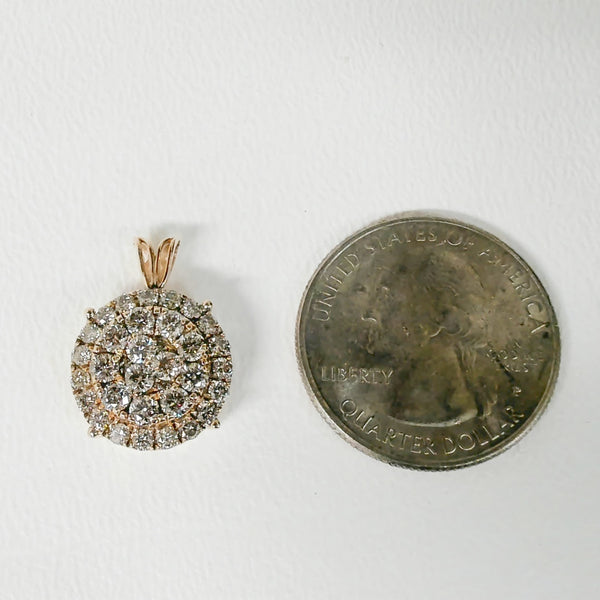 1.00TW Diamond Cluster Necklace