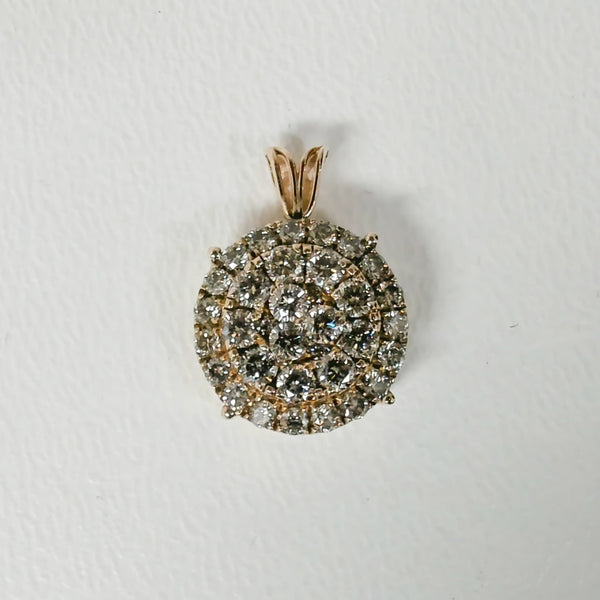 1.00TW Diamond Cluster Necklace