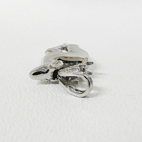Platinum Diamond Deer Pendant Charm