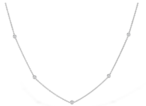 14k 9-Stations Diamond Necklace