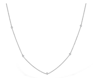 14k 17-Stations Diamond Necklace