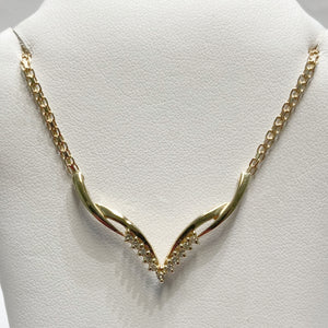 16" 14KYG Diamond Fashion Necklace