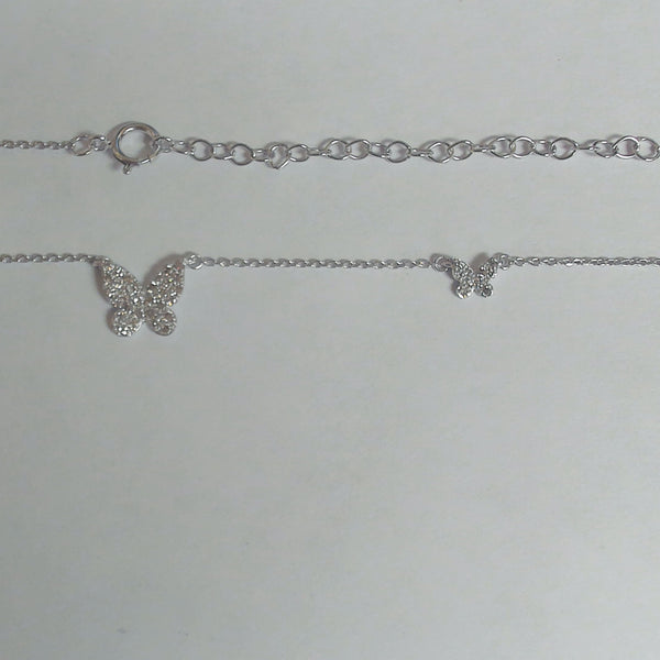 14K Diamond Butterfly Necklace