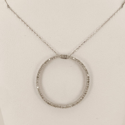 16" 14k/10k Promo Diamond Circle Necklace