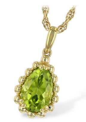 14k Peridot Necklace