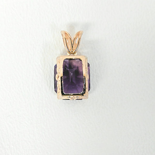 14K Amethyst Pendant
