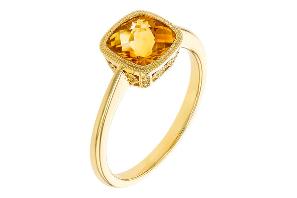 14KYG Citrine Fashion Ring