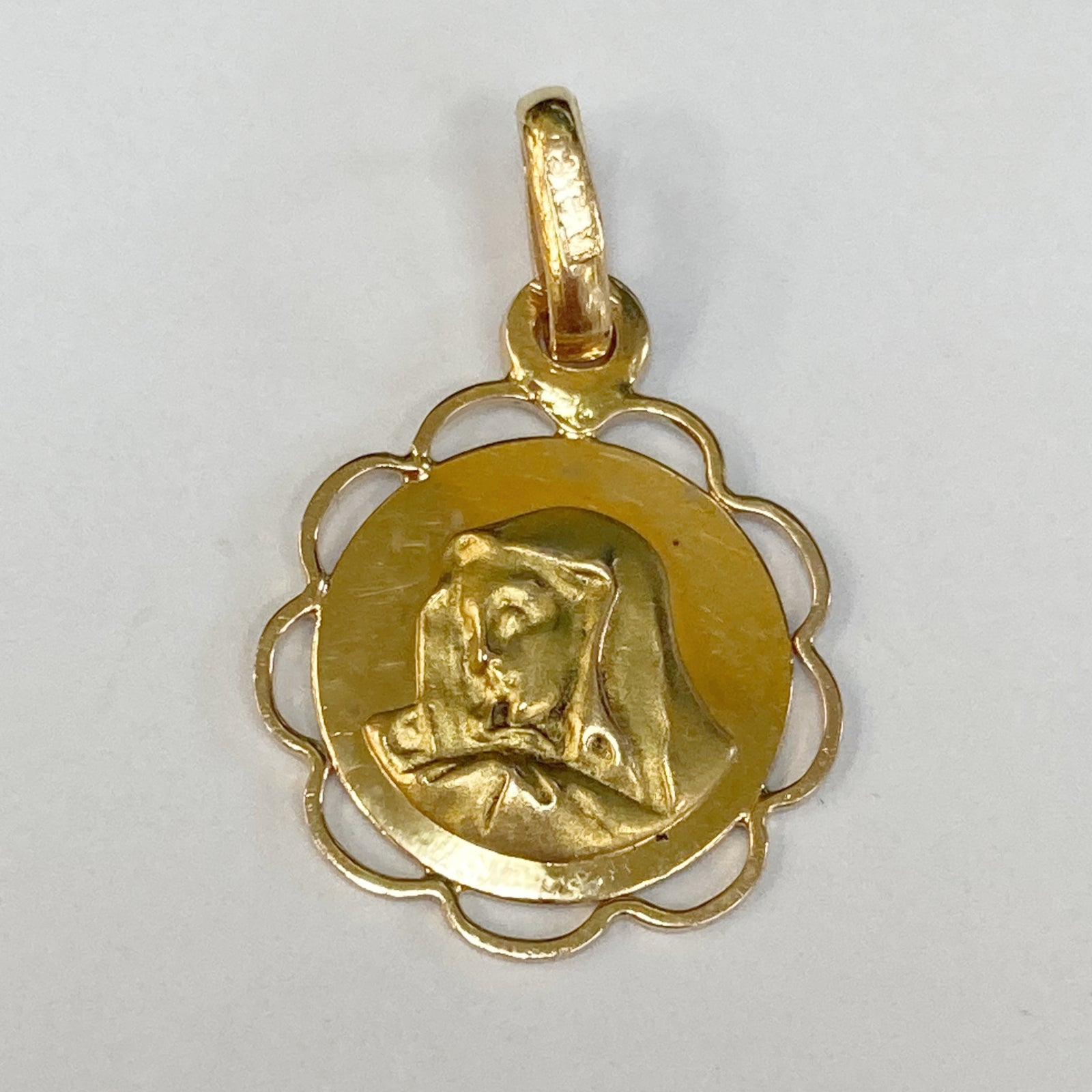 18k Mother Mary Medal