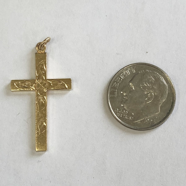 Yellow Gold-Filled Cross
