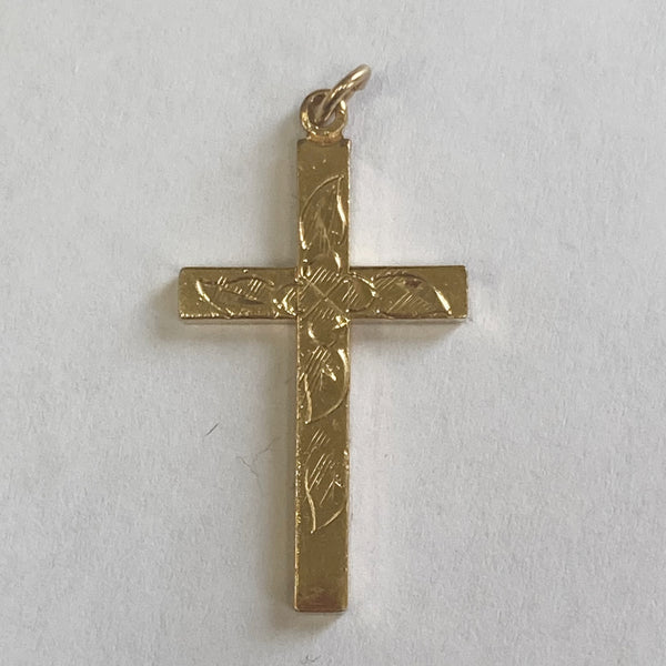 Yellow Gold-Filled Cross
