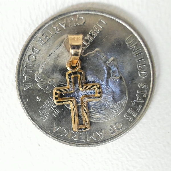 14K 0.3GR Mini Cross