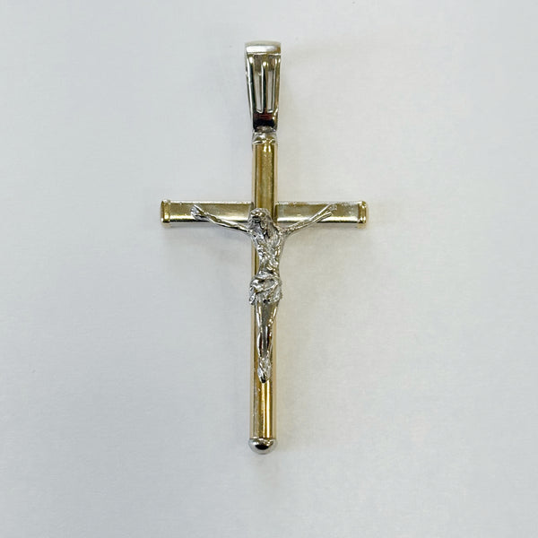 14K Two-Tone Crucifix