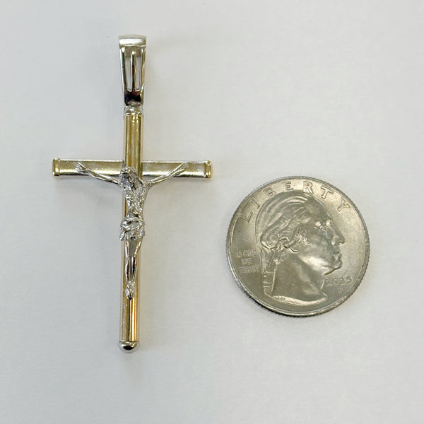 14K Two-Tone Crucifix