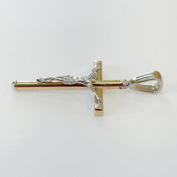 14K Two-Tone Crucifix
