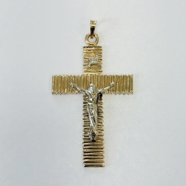 14K Two-Tone Crucifix