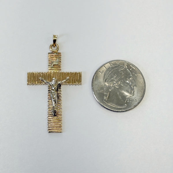 14K Two-Tone Crucifix