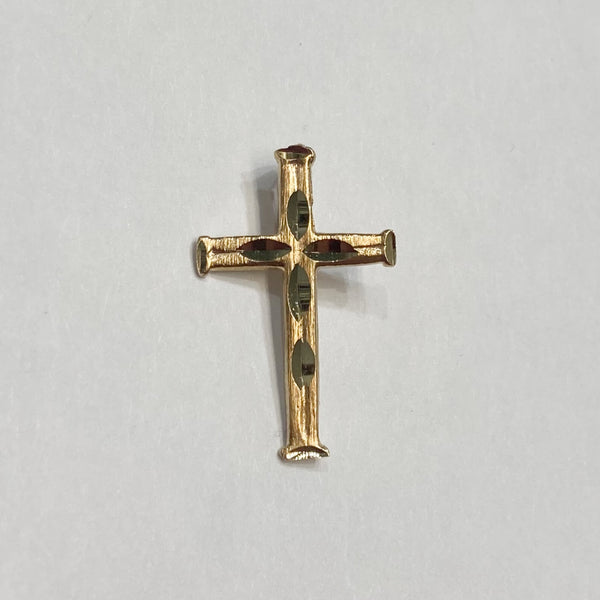 14k Diamond-Cut Cross