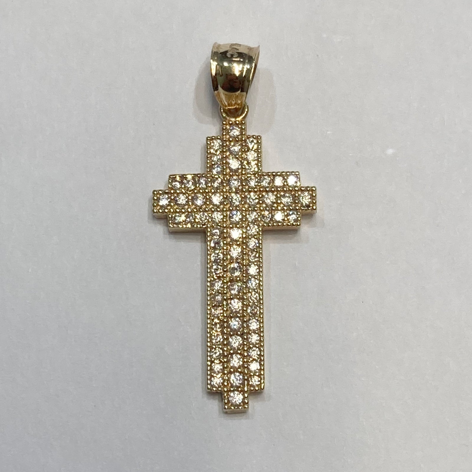 10k Cubic Zirconia Cross