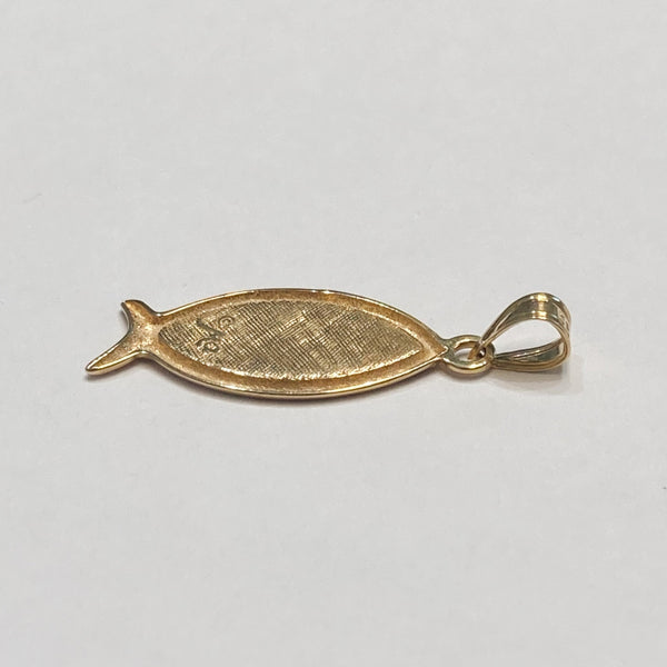 14k Jesus Ichthys/Fish Charm