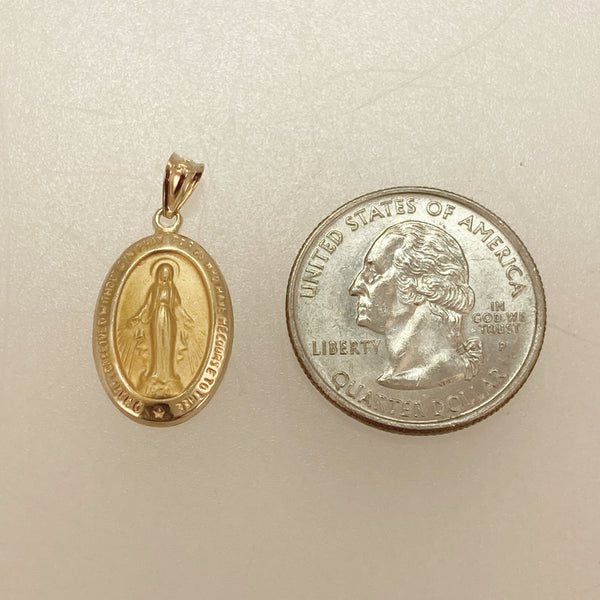 14k Oval Miraculous Medal