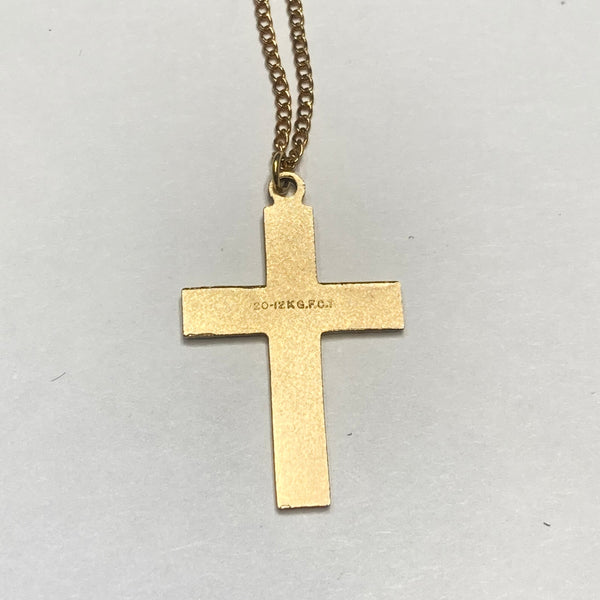 12k Gold-Filled Cross Necklace