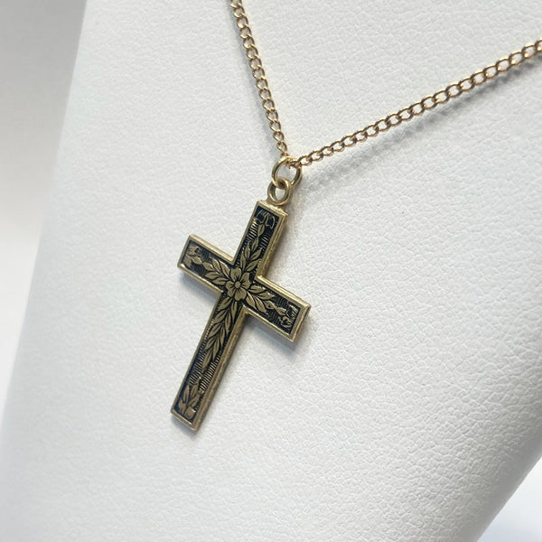 12k Gold-Filled Cross Necklace