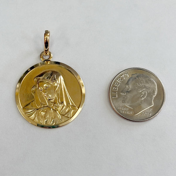 18K Lady Of Sorrows Medal