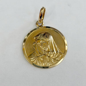 18K Lady Of Sorrows Medal