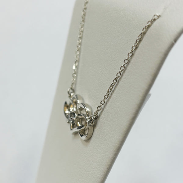 Sterling Diamond Infinity Heart Necklace