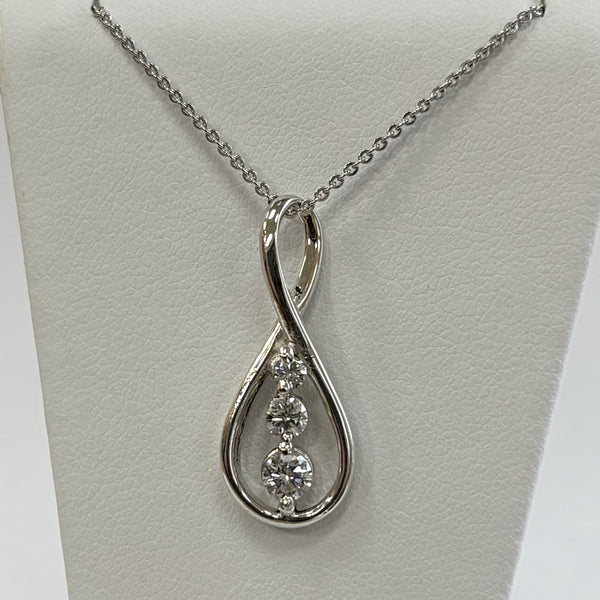 20" Sterling .40TW Diamond Necklace