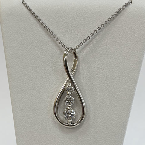 20" Sterling .40TW Diamond Necklace