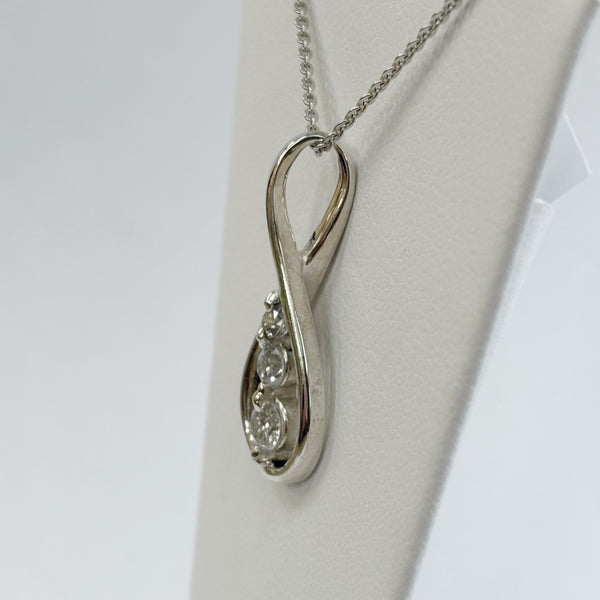 20" Sterling .40TW Diamond Necklace