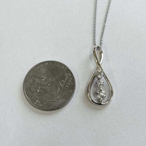 20" Sterling .40TW Diamond Necklace