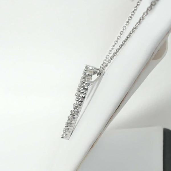 20" Sterling Promo Diamond Heart Necklace