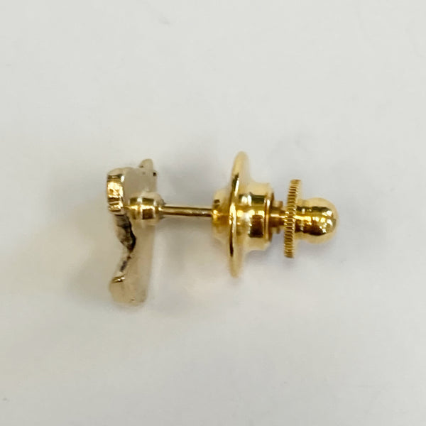 Gold-Plated Horse Tie Tac