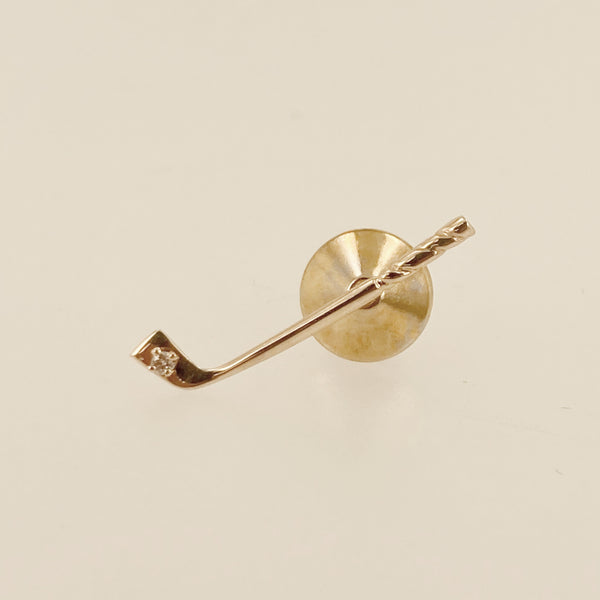 14k Diamond Golf Club Tie Tack