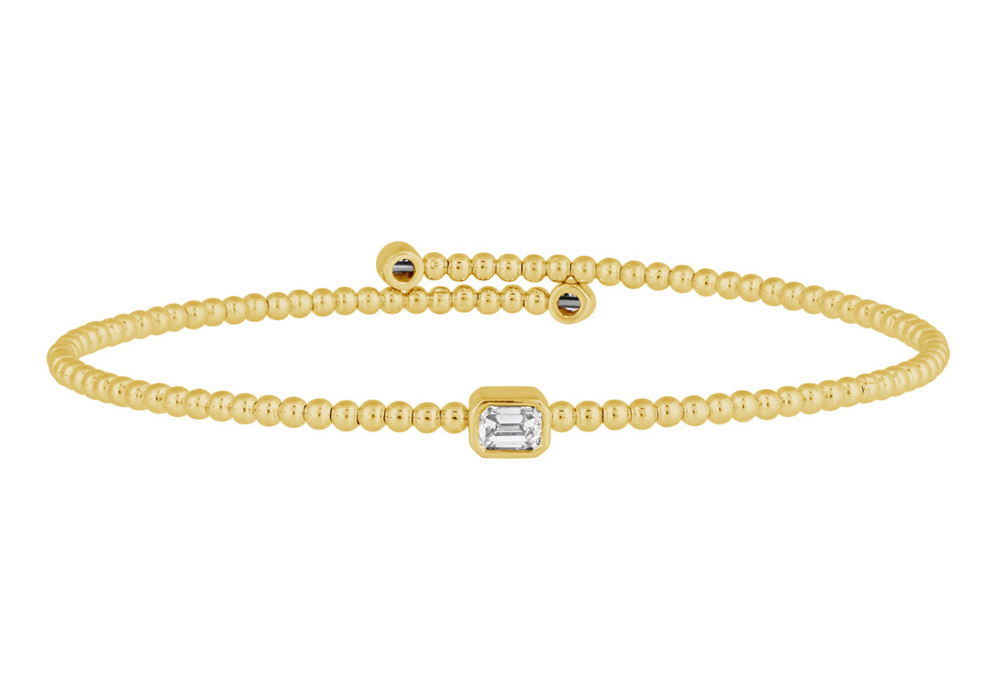 14K 0.28TW Diamond Fashion Bangle