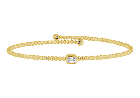14K 0.28TW Diamond Fashion Bangle