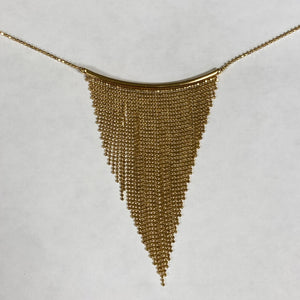 17" 14K Fashion Triangle Necklet