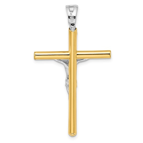 14K Two-Tone Crucifix Leslie's Pendant