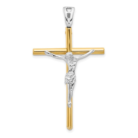 14K Two-Tone Crucifix Leslie's Pendant