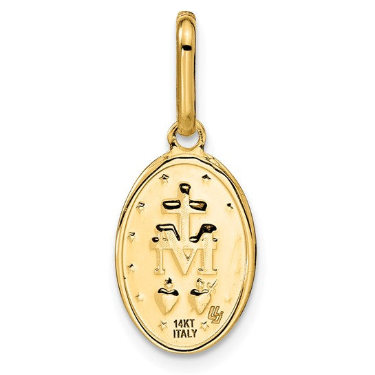 Leslie's 14K Small Oval Miraculous Medal