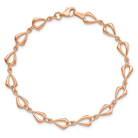 Leslie's 14K Rose Gold Fancy Link Bracelet