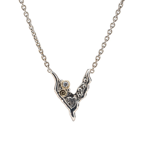 Sterling Silver CZ "Rocks N River" Necklet
